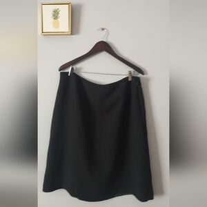 Skirt Casual Women Style &Co Black Size 18 Polyester And Rayon Zipper Lining
